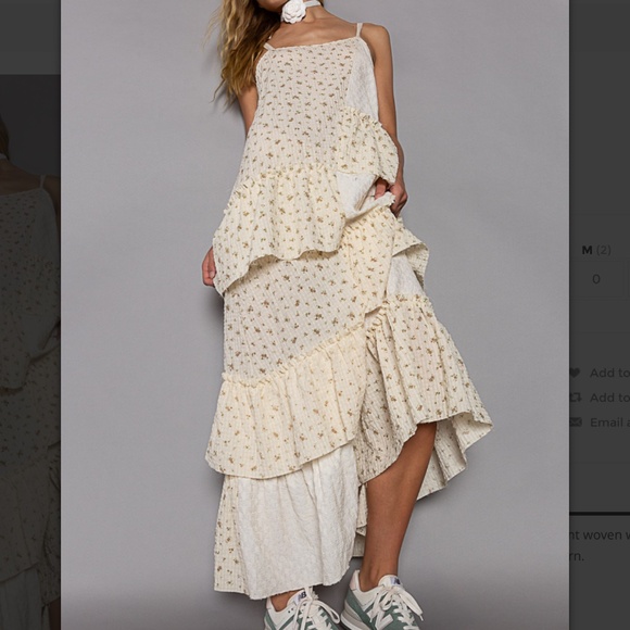 POL 🩵 #35 POL Maxi Dress Women's Floral Maxi Dress Summer Cami Dress SR26 - Picture 3 of 6